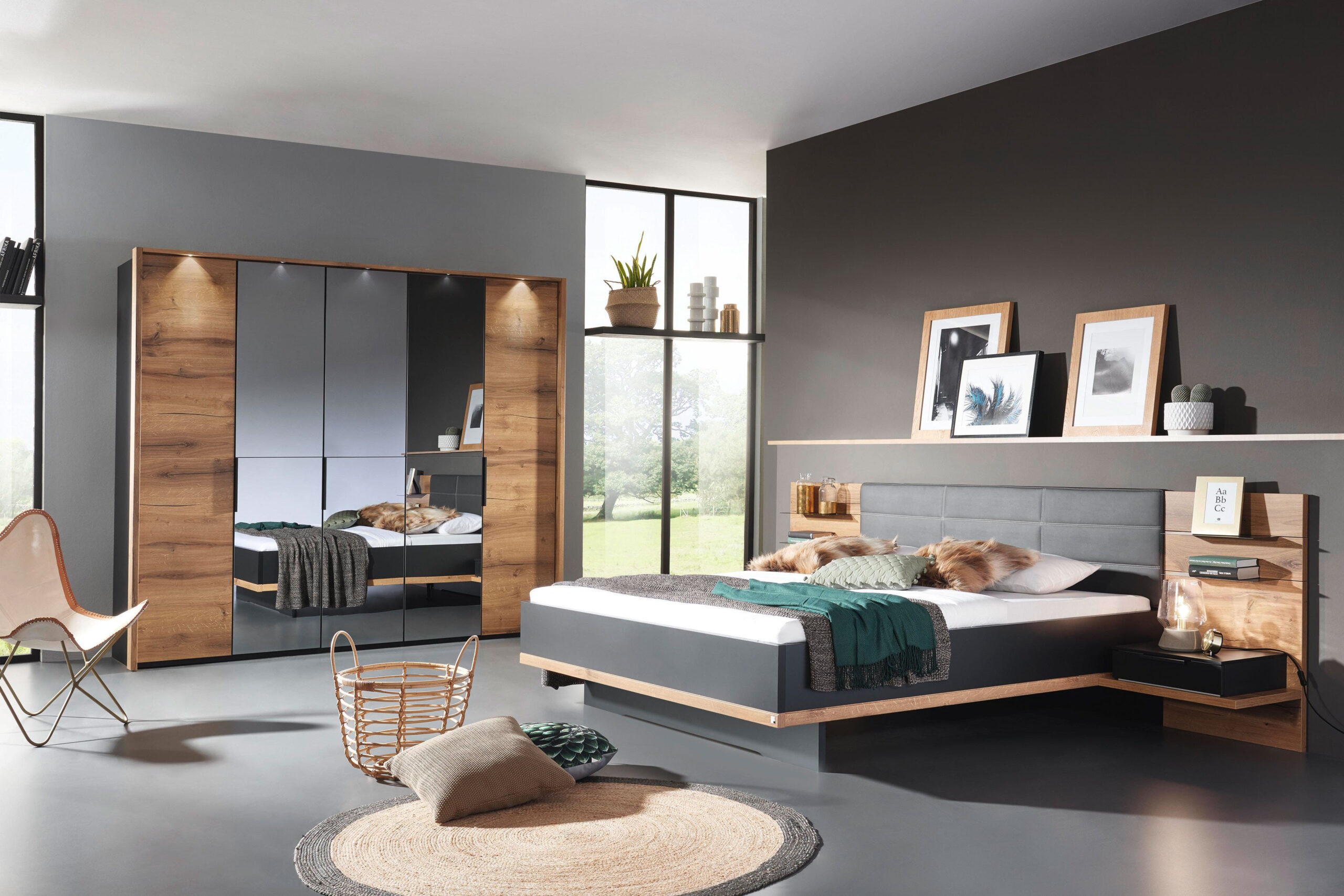 Vadora Plus Von Rauch Black - Schlafzimmer Schwarz Matt - Atlantic Oak with regard to Rauch Schlafzimmer